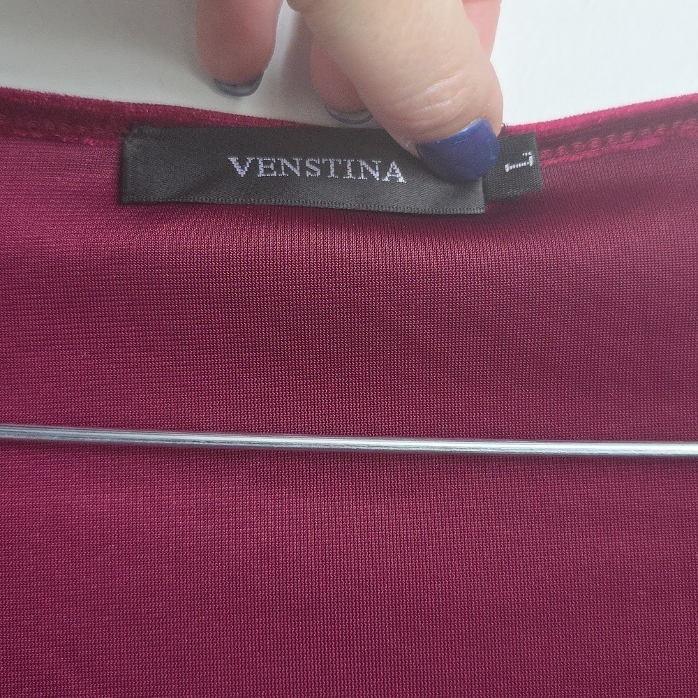 Velour Ruched Dress Lg - Picture 4 of 5